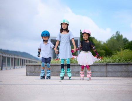 GLOBBER riedučiai Learning Skates 2 in 1, dydis 26-29, mėtiniai, 780-206 