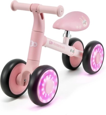 KINDERCRAFT balansinis dviratis CUTIE FLASH, rožinis, KRCUFL00PNK0000 