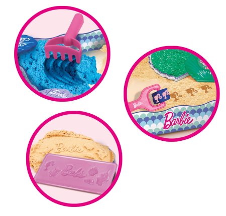 LISCIANI BARBIE Smėlio rinkinys su lėle Surf and Sand 800gr, 91966 91966