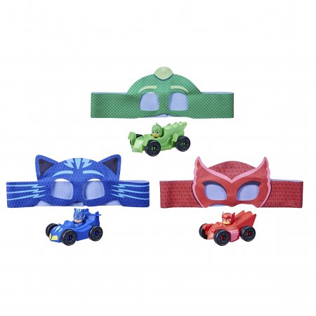 PJ MASKS mašinėlė ir herojaus kaukė, asort., F37255L0 F37255L0