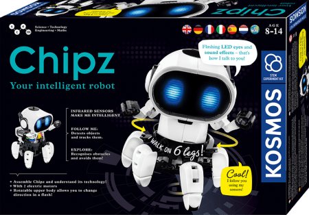 KOSMOS edukacinis rinkinys robotas Chipz, 1KS617127 