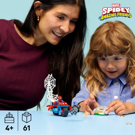 11206 LEGO® ǀ Marvel Spidey And His Amazing Friends Voriukas ant motociklo prieš Ragano 
