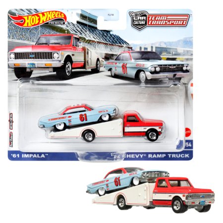 HOT WHEELS automodeliukas Vilkikas su automobiliu asort., FLF56 