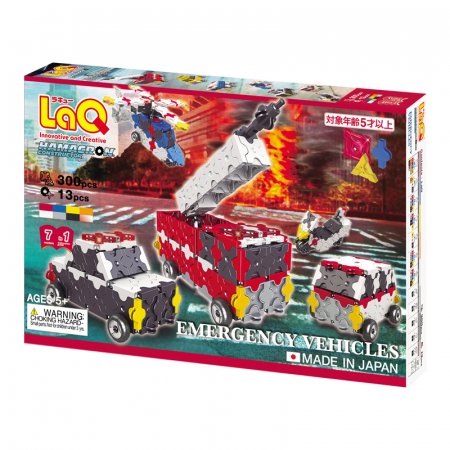 LAQ japoniškas konstruktorius Hamacron Constructor Emergncy Vehicles, 4952907007803 4952907007803