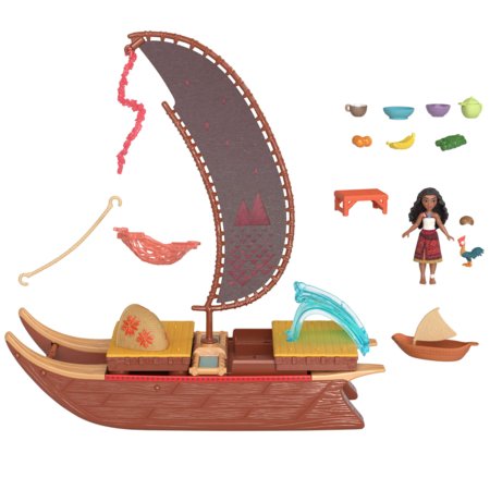 DISNEY MOANA mažųjų lėlių rinkinys Transforming Boat, JBT54 