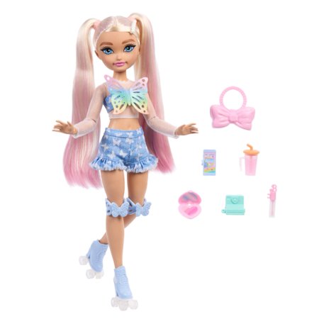 BARBIE Dream Besties Roller Skate lėlė – Malibu, JFX96 