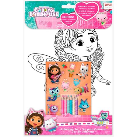 GABBY'S DOLLHOUSE spalvinimo rinkinys, GD00031 