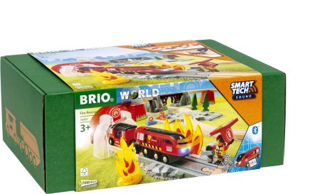 BRIO traukinio bėgių rinkinys Fire Rescue, 636004 