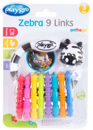 PLAYGRO pakabinamas žaislas Zebra, 0184558 0184558