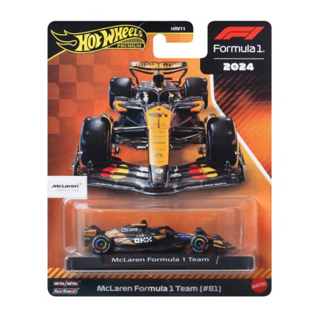 HOT WHEELS Premium lenktyninis McLaren 2024 Oscar Piastri automodeliukas, JBM25 