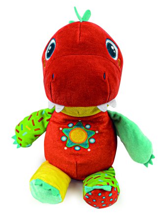 CLEMENTONI Baby pliušinis žaislas Trex, 17847 