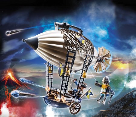 PLAYMOBIL NOVELMORE Riterių dirižablis, 70642 70642
