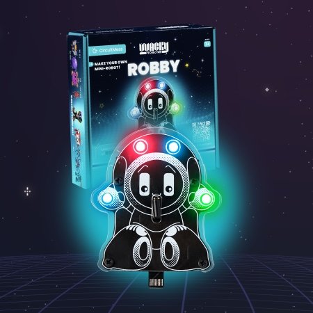 CIRCUITMESS Wacky Robot mokomasis STEM rinkinys Robby, CM-SA-ROBBY 