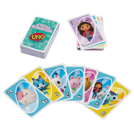 MATTEL GAMES UNO Junior kortų žaidimas Gabby’s Dollhouse, JLH17 