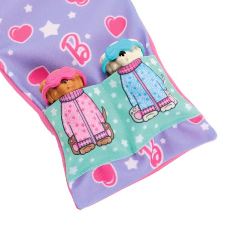 BARBIE lėlės ir šunelių pižamų vakarėlio rinkinys, HXN01 
