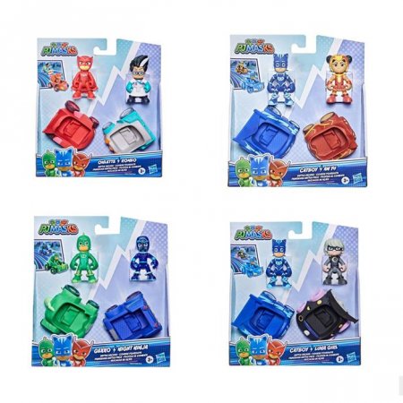 PJ MASKS mašinėlių su figūrėlėmis rinkinys, asort., F26495L0 F26495L0