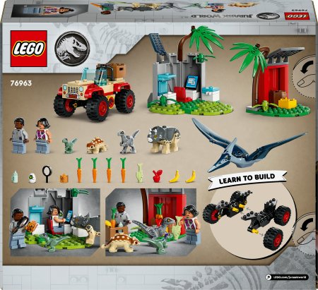 76963 LEGO® Jurassic World Dinozauriukų Gelbėjimo Centras 