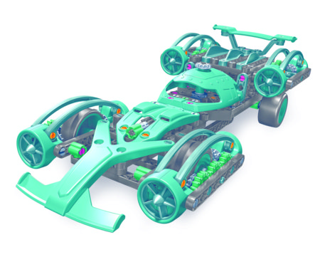 CLEMENTONI SCIENCE & PLAY BUILD konstruktorius Sport Car, 320 dalių, 75155 