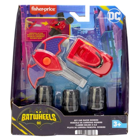 FISHER-PRICE Batwheels mašinėlė su paleidimo raktu, HRJ53 