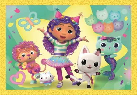 CLEMENTONI GABBY'S DOLLHOUSE dėlionė, 4in1, 21752 