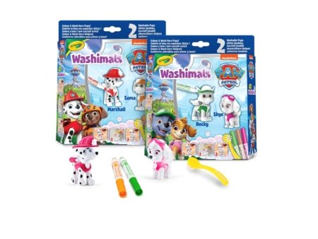 CRAYOLA kūrybinis rinkinys Washimals Paw Patrol, 2 vnt., asort, 74-0287 