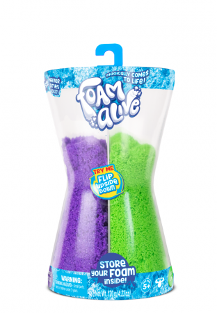 FOAM ALIVE modeliavimo masė Hourglass 100g, 2 spalvos , 5904 5904