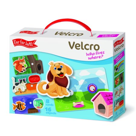 FAR FAR LAND velcro žaidimas Kas kur gyvena? F-02866 