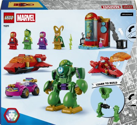 11211 LEGO® ǀ Marvel „Iron Man and His Awesome Friends“ Lokis prieš Geležinio žmogaus komandą 