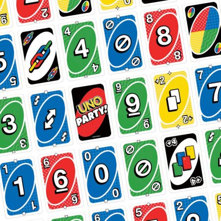 MATTEL GAMES UNO kortos Party (atnaujintos), JJV58 