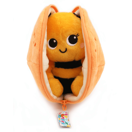 FLIPETZ pliušinis žaislas - bitė mandarine, 80107 