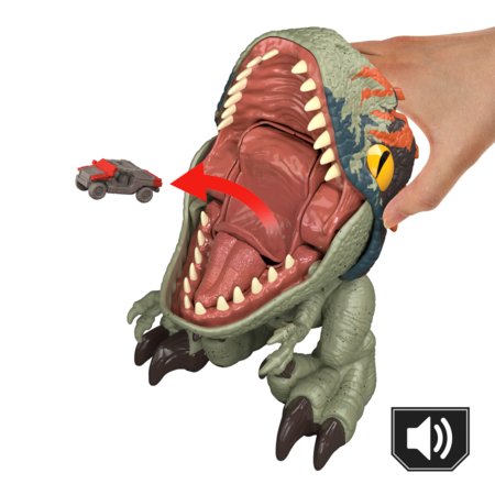 JURASSIC WORLD FIERCE FEEDER interaktyvus dinozauras Velociraptor , JKG86 