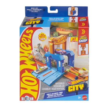 HOT WHEELS City Play and Go trasos rinkinys, asort., JHL43 