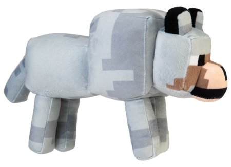 MINECRAFT pliušinis vilkas, 28 cm, 466114 