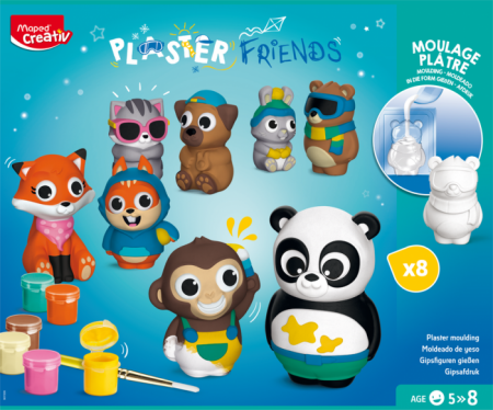 MAPED CREATIV gipso dekoravimo rinkinys Plaster friends, 907209 907209
