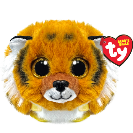 TY BEANIE BALLS pliušinis žaislas tigras CLAWSBY, 9 cm, TY42552 