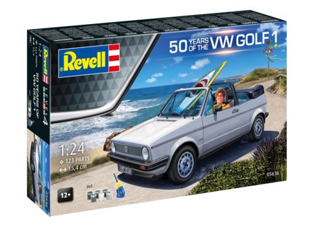 REVELL modelis 50 Years of the VW Golf 1, 05636 
