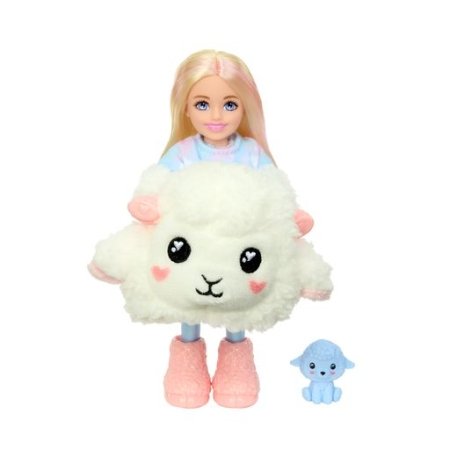 BARBIE Cutie Reveal lėlė Chelsea marškinėlių serija ėriukė, HKR18 HKR18