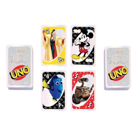 MATTEL GAMES UNO kortos skirtos DISNEY 100 m. jubiliejui, HPW21 HPW21