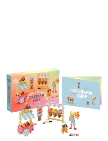 PLUS PLUS konstruktorius Mokausi Statyti Ledų parduotuvę, 4351 