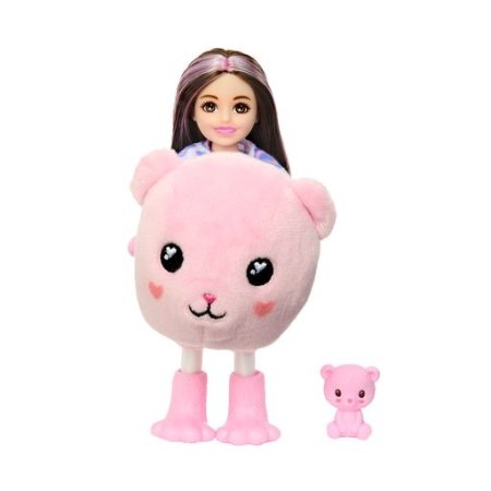 BARBIE Cutie Reveal lėlė Chelsea marškinėlių serija meškutė, HKR19 HKR19
