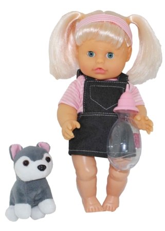 BAMBOLINA Lėlė Nena su šuniuku 36cm, BD131 