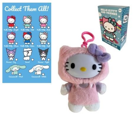 HELLO KITTY pliušinis raktų pakabukas, 13 cm, asort., 2291210 