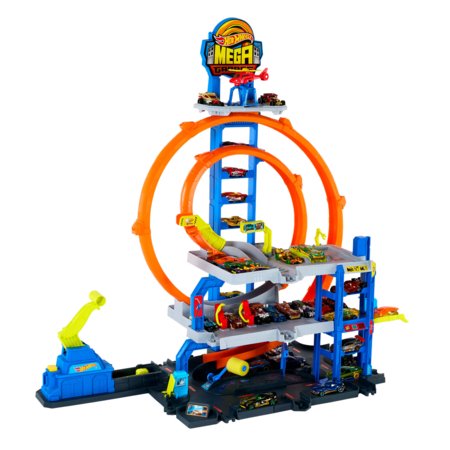 HOT WHEELS rinkinys – Mega garažas su kilpomis, JBM74 