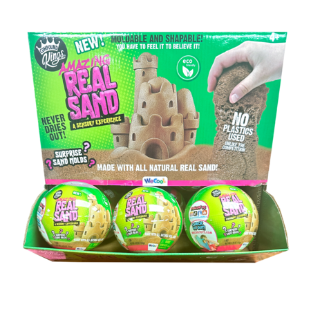AMAZING REAL SAND kinetinis smėlis Real Sand Sensory Ball PDQ, WC112934CKINT 