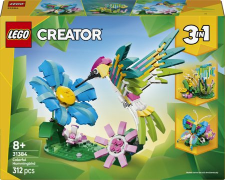 31384 LEGO® Creator Laukiniai gyvūnai: spalvingas kolibris 