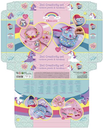 TOTUM Unicorn 2 in 1 kūrybinis rinkinys, 071360 