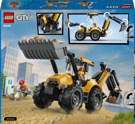 60480 LEGO® City Geltonas ekskavatorius-krautuvas 