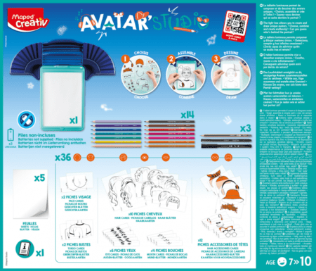 MAPED CREATIV kūrybinis rinkinys avatarų studija, 3154149070640 