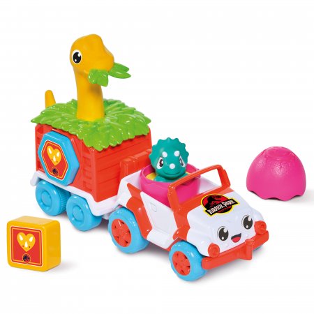 TOMY mašinėlės rinkinys su dinozauru Dino Rescue Ranger, E73253 E73253