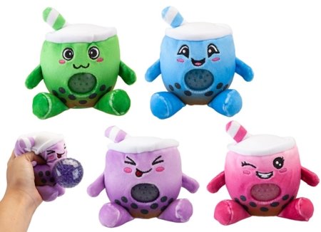  PBJ'S pliušinis žaislas Ball Jelly Bubble Tea 8cm., asort, 453434E 